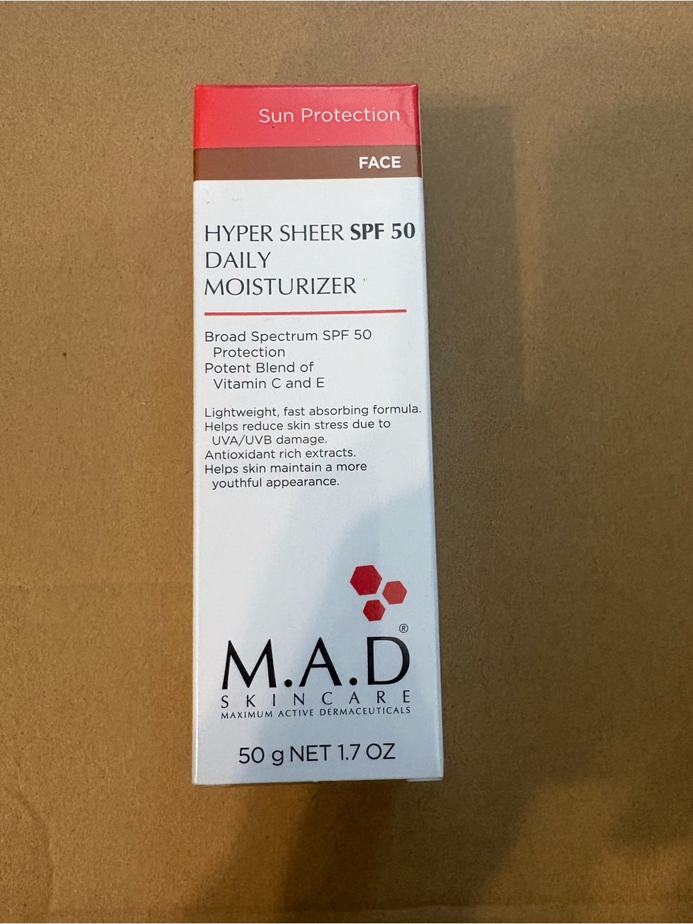 M.A.D. Skincare Hyper Sheer SPF 50 Daily Moisturizer